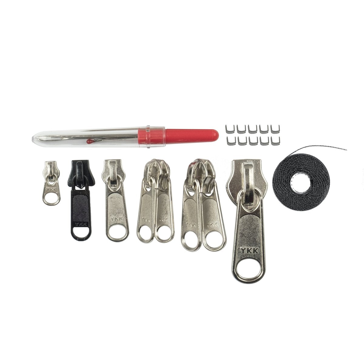 6/12/18pcs Universal Instant Zipper Repair Kit Replacement Zip