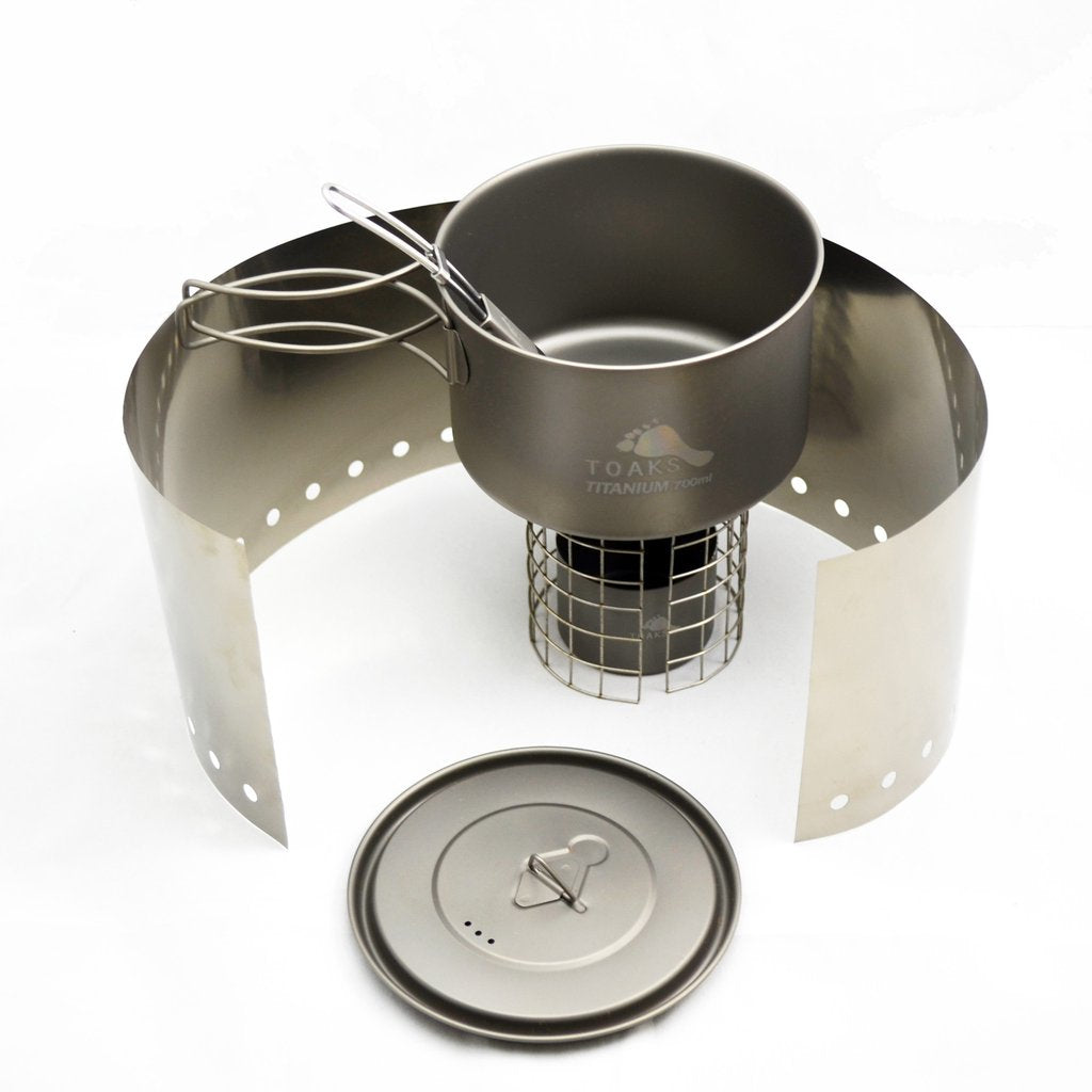 TITANIUM ALCOHOL STOVE COOK SYSTEM WITH 700ML POT