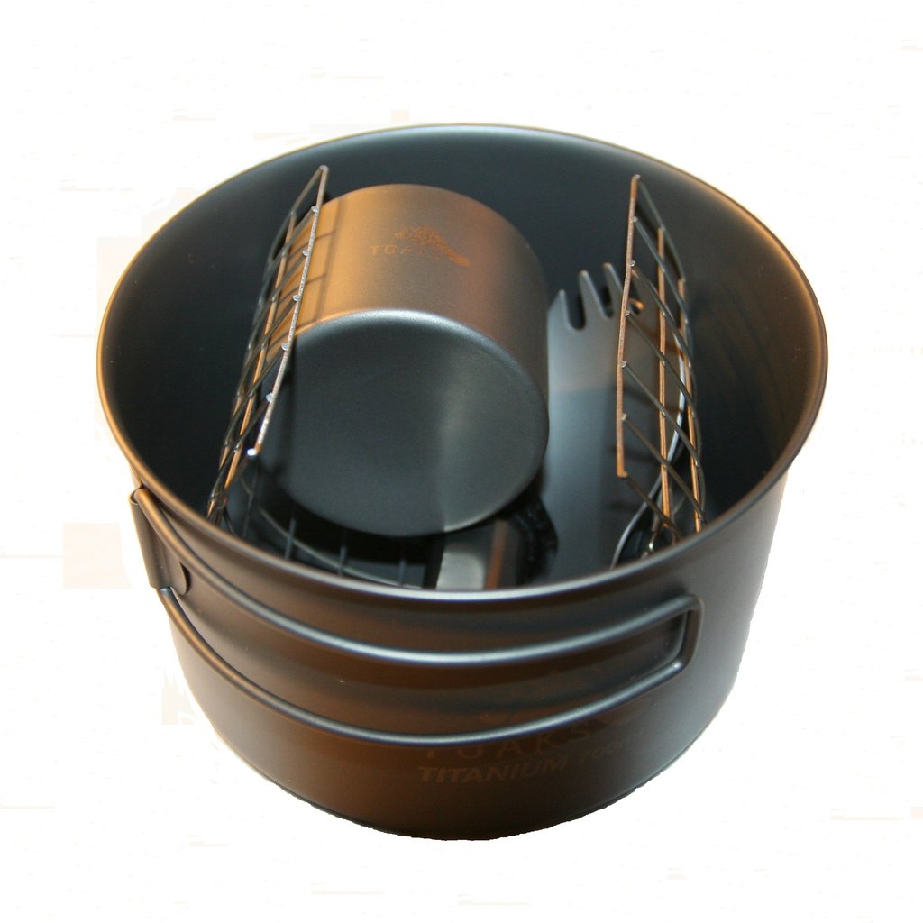 TITANIUM ALCOHOL STOVE COOK SYSTEM WITH 700ML POT