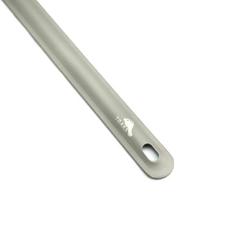 TITANIUM LONG HANDLE SPORK WITH POLISHED BOWL