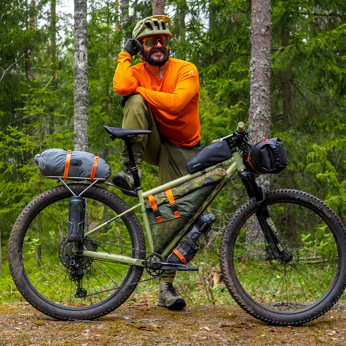 bike packing helmet Pack -Add on Bike packing for bikepacking by