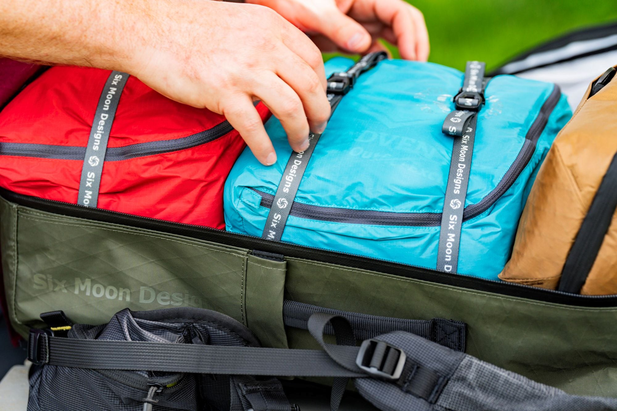 Adjusting straps within the ADC travel backpack