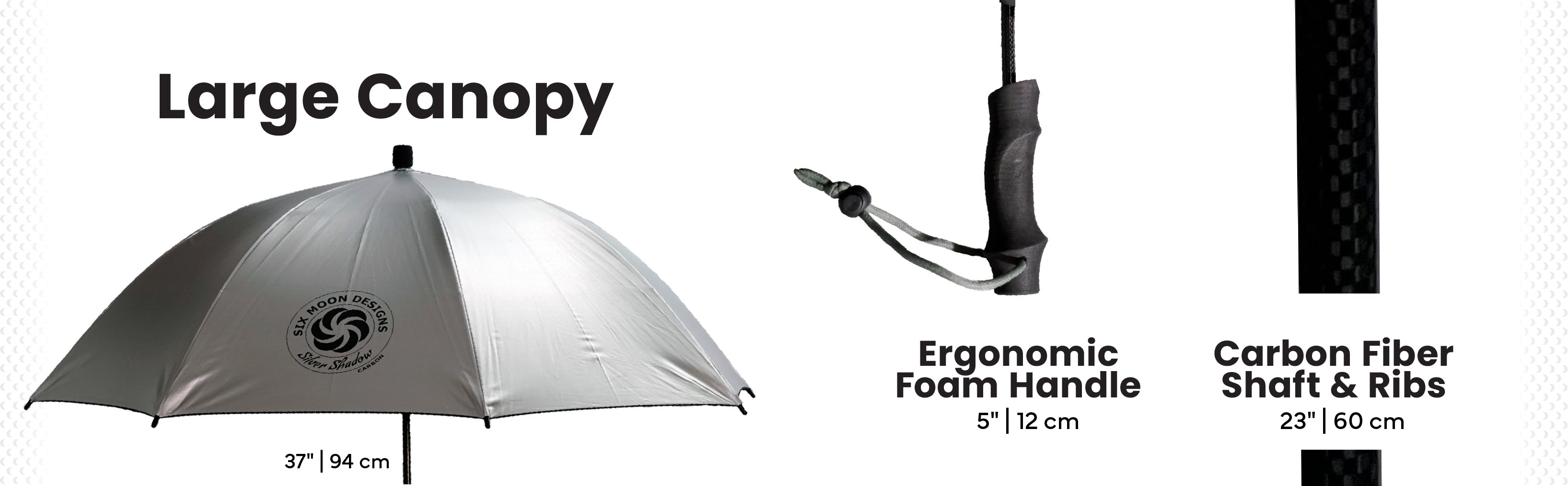 Silver Shadow Carbon Hiking Umbrella Features