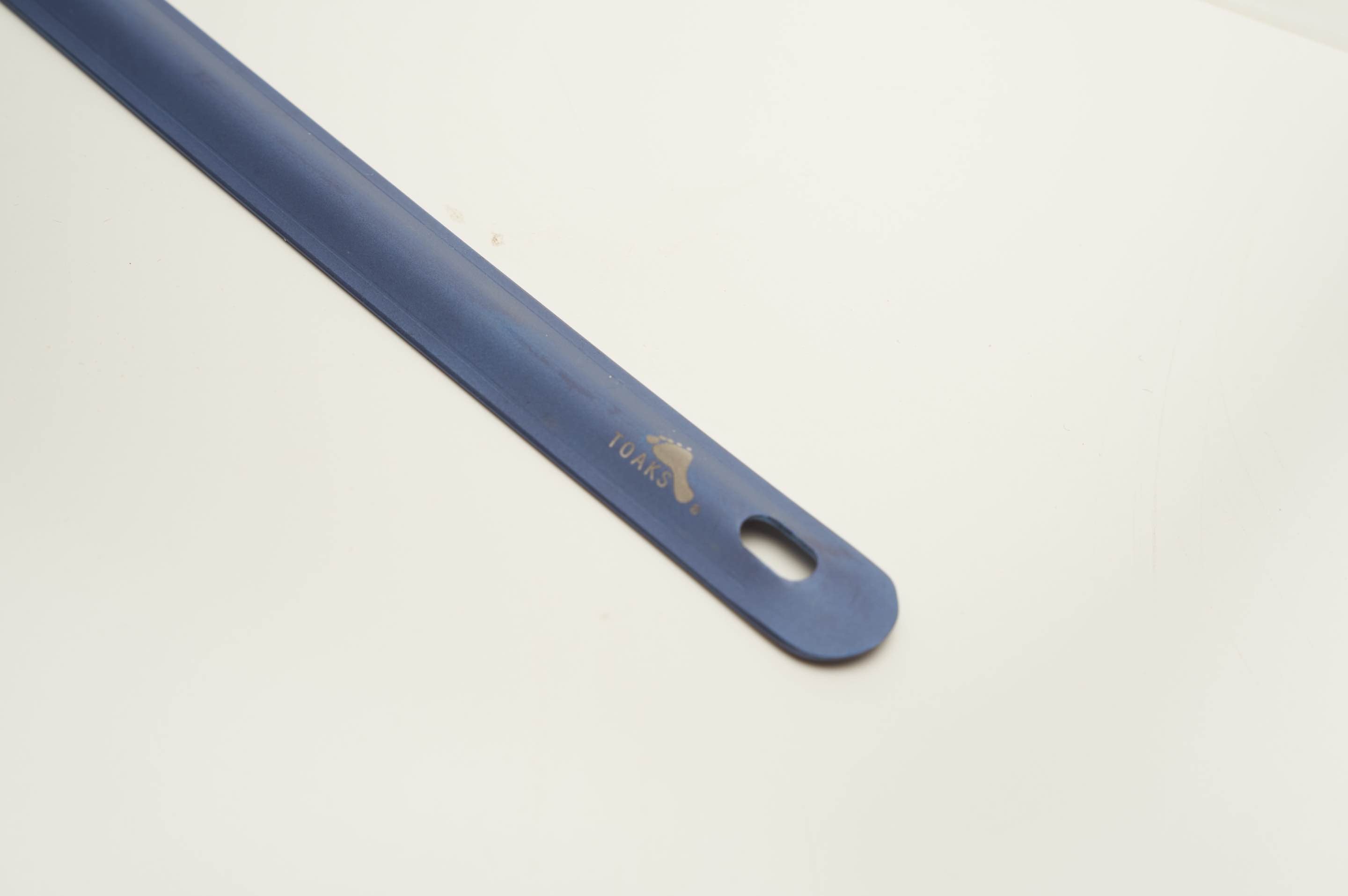 Close up of the handle in blue