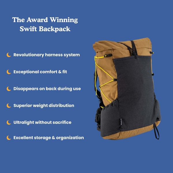 Swift X - 50L Ultralight Hiking Backpack - Six Moon Designs
