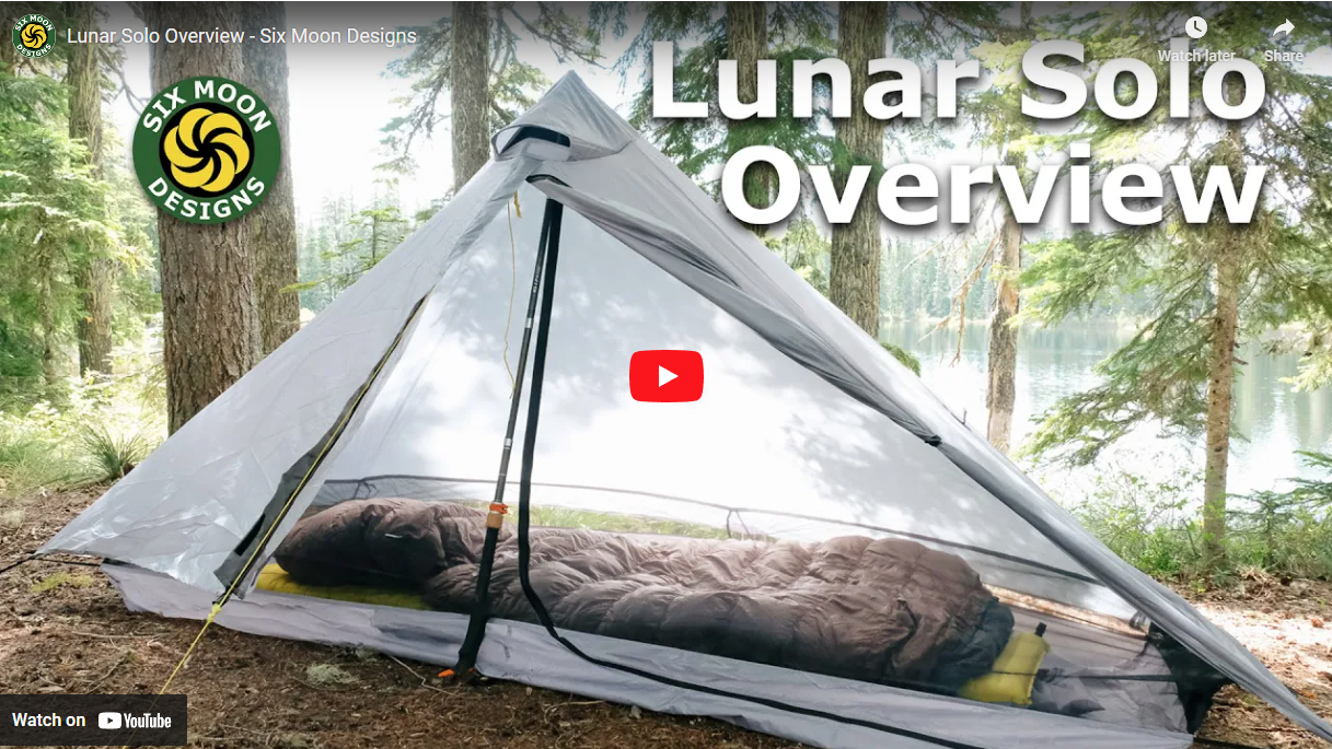 Lunar Solo - One Person Ultralight Tent - Six Moon Designs
