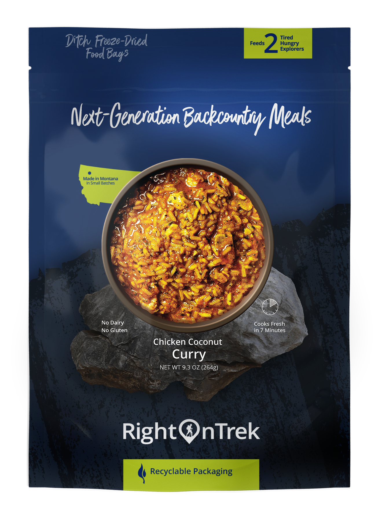 Chicken Coconut Curry - Right on Trek