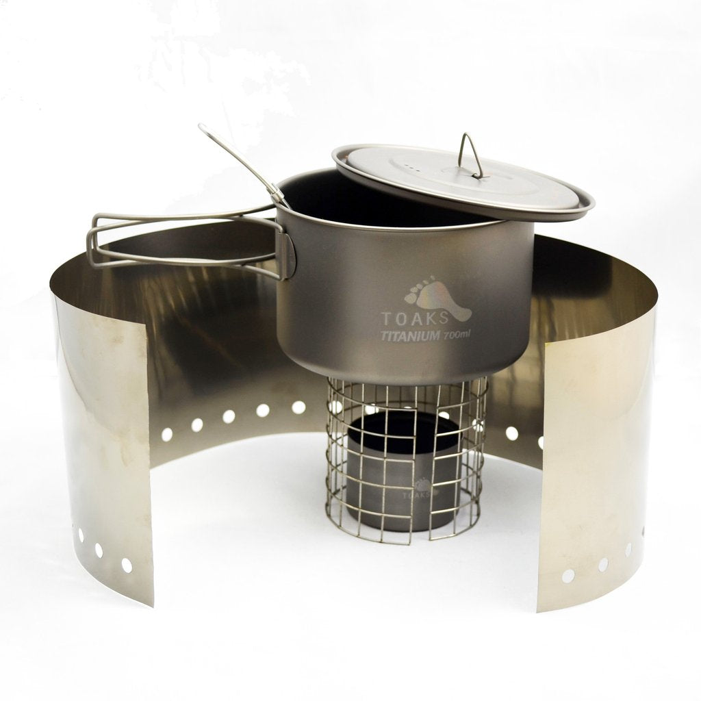 TITANIUM ALCOHOL STOVE COOK SYSTEM POT
