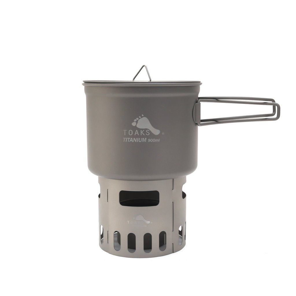 TITANIUM ALCOHOL STOVE AND 900ML POT COOK SYSTEM