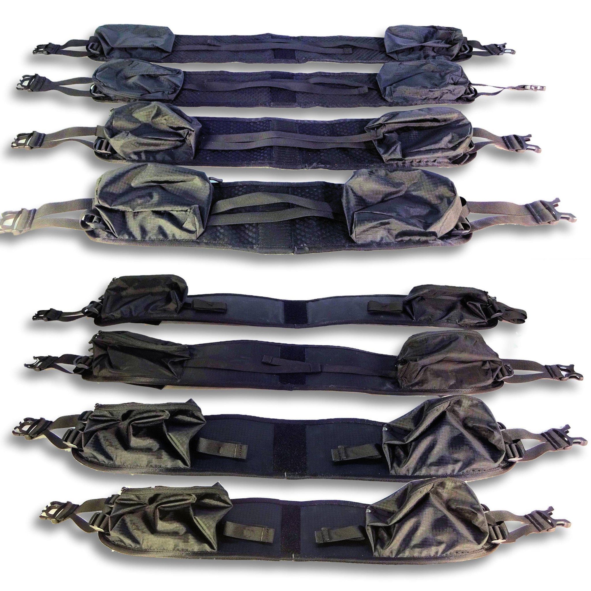 All sizes of the hip belts