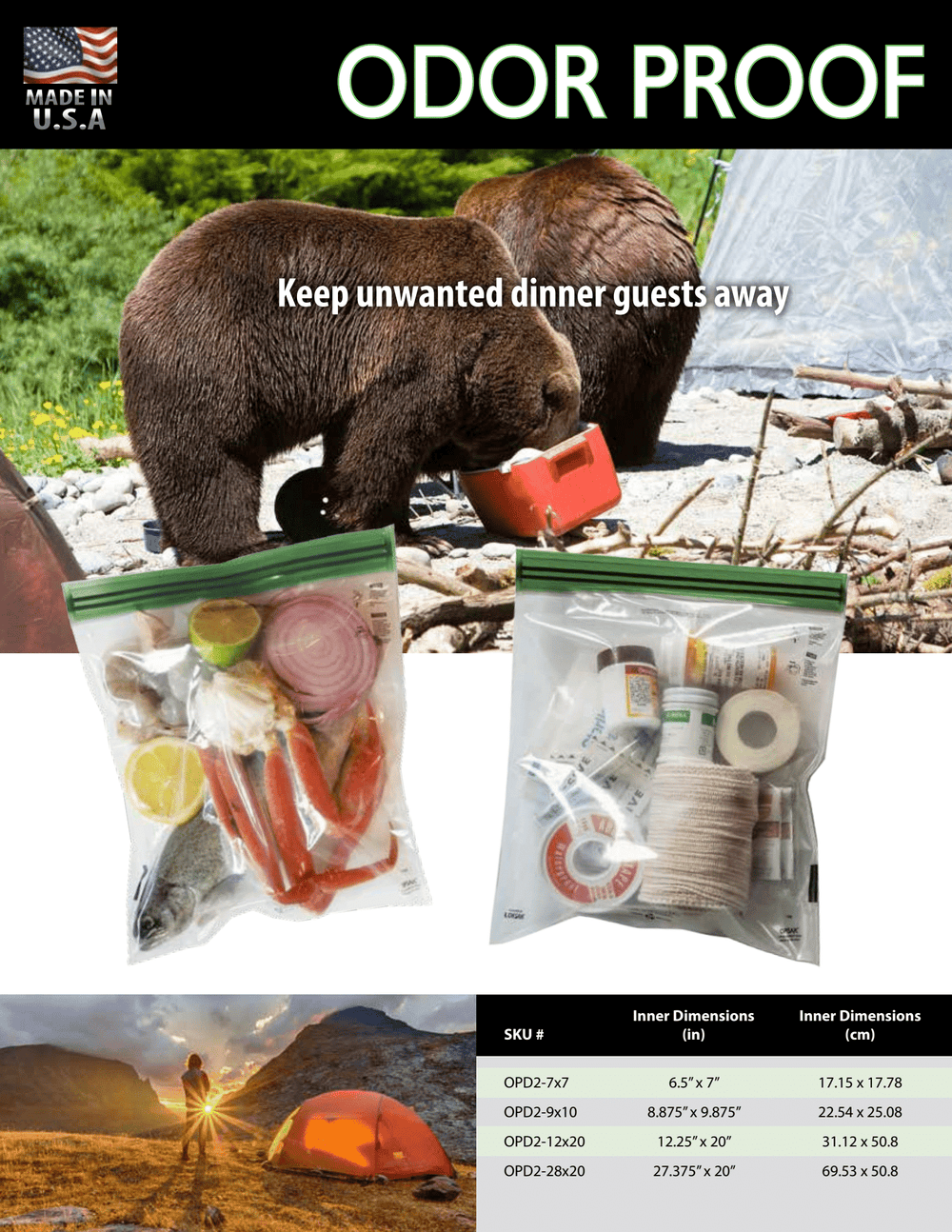 Opsak Sample LOKSAK OPSAK Odor-Proof Bag - Six Moon Designs