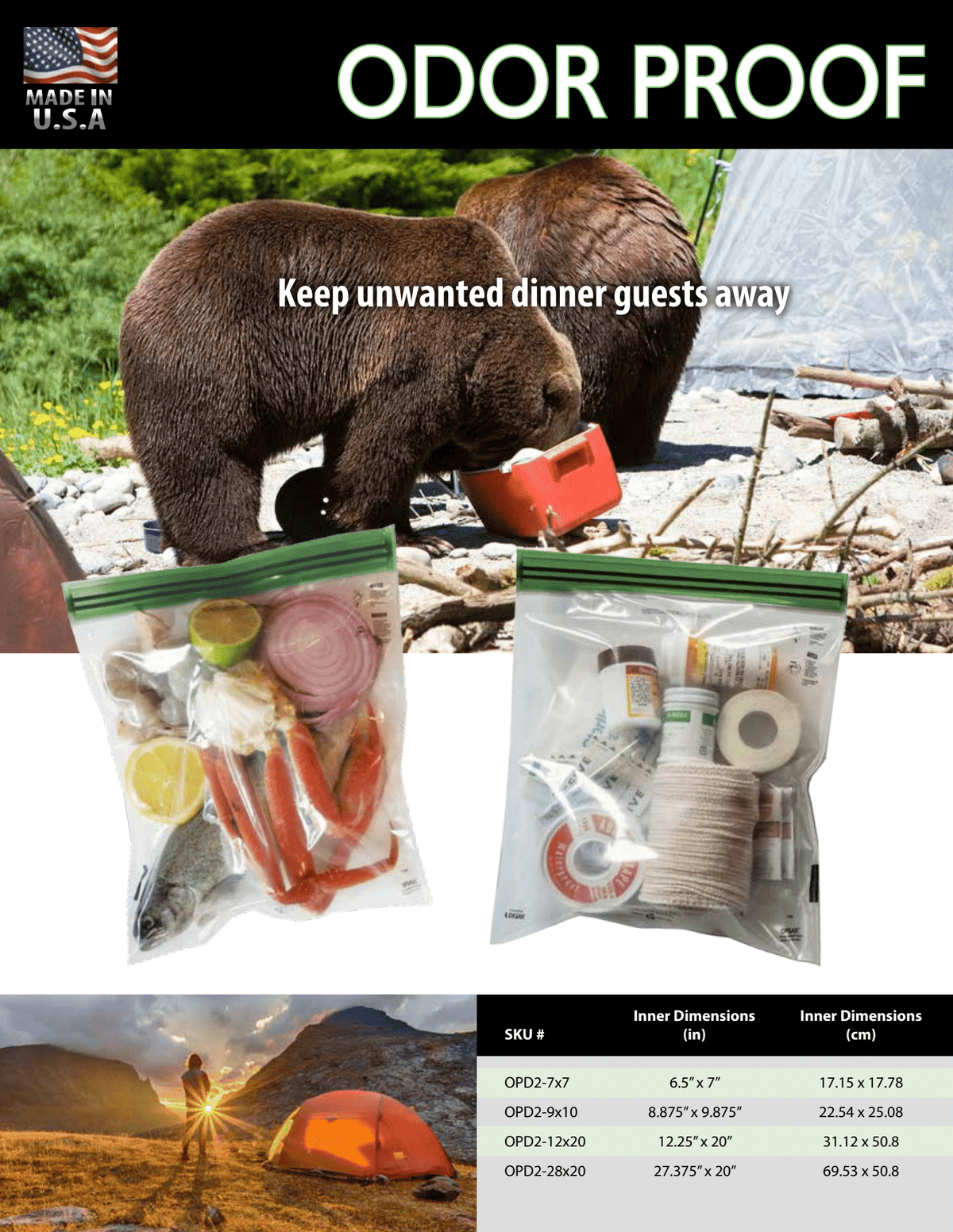 LOKSAK OPSAK OdorProof Bag Six Moon Designs