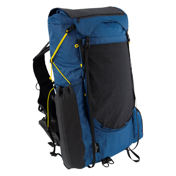 Minimalist V2 - 40L Ultralight Hiking Backpack - Six Moon Designs EPX200 Blue / Vest Harness - Large / Flight Hip Belt